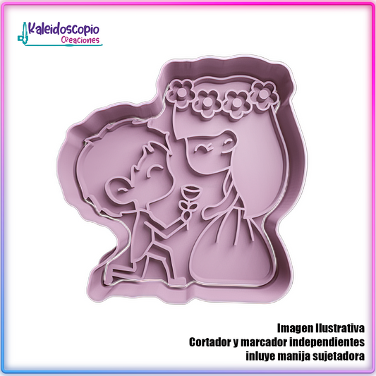 Propuesta de Amor San Valentin - Cortador de Galletas y Fondant