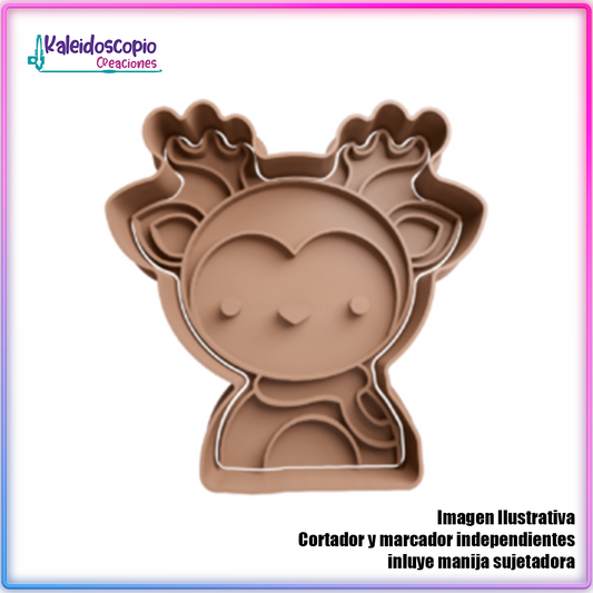 Reno Chibi - Cortador de Galletas y Fondant