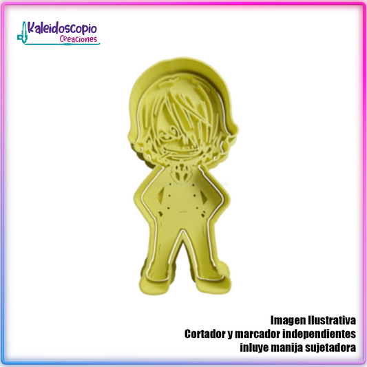 Sanji chibi - Cortador para galletas y fondant