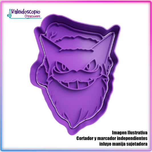Gengar Santa Claus Cortador de Galletas y Fondant