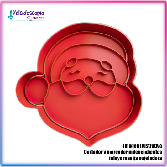 Santa Claus Rostro 4 - Cortador de Galletas y Fondant