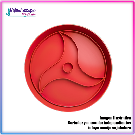 Sharingan - Cortador de Galletas y Fondant