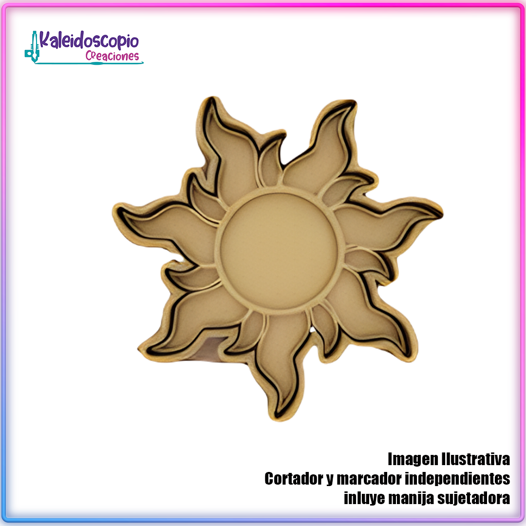 Sol Rapunzel Cortador de Galleta y Fondant Sol Rapunzel Cortador de Galleta y Fondant