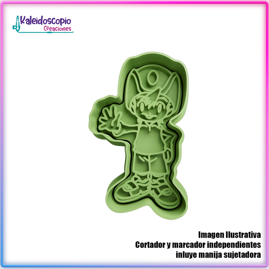 Takeru TK Takaishi digimon - Cortador para galletas y fondant