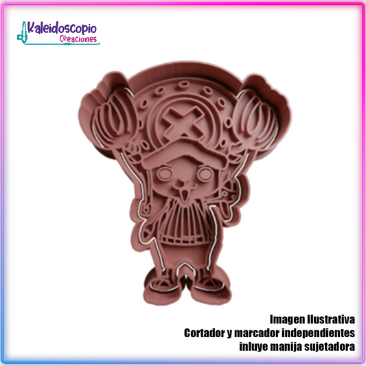 Chopper saludando - Cortador para galletas y fondant