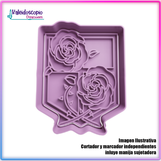 Escudo tropas de guarnición - Cortador para galletas y fondant