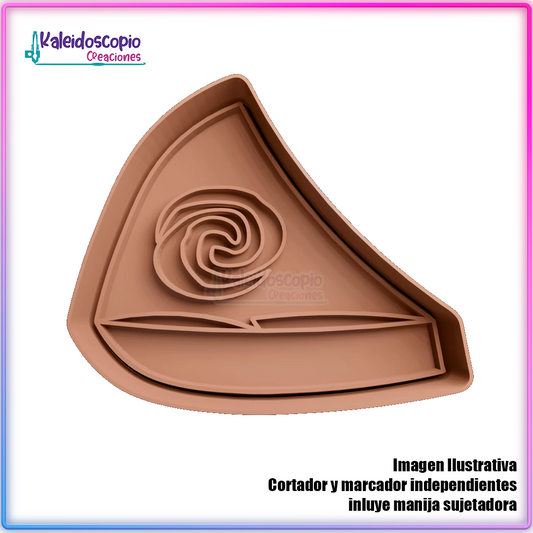 Velero moana - Cortador para galletas y fondant