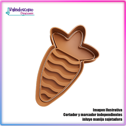 Zanahoria Conejo de Pascua - Cortador de Galletas y Fondant