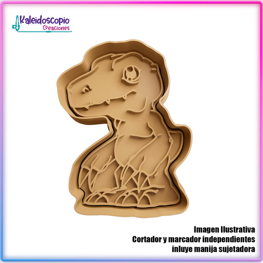 Agumon digimon - Cortador para galletas y fondant