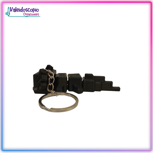 Ajolote Minecraft Negro Llavero - Flexy