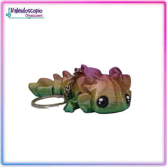 Ajolote Llavero Multicolor - Flexy