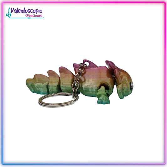 Ajolote Llavero Multicolor - Flexy