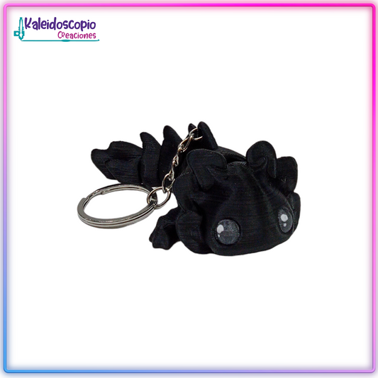 Ajolote Llavero Negro - Flexy
