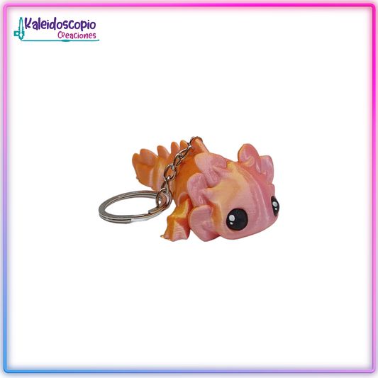 Ajolote Llavero Tornasol - Flexy