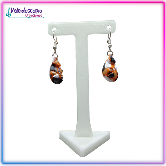 Aretes Gato Manchadito