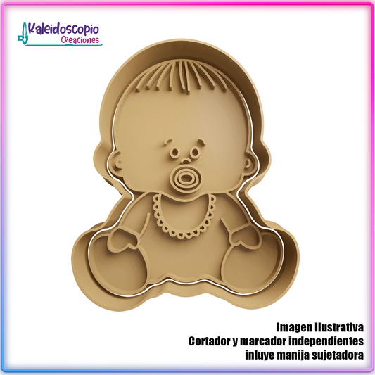 Bebe con Chupon Cortador para galletas