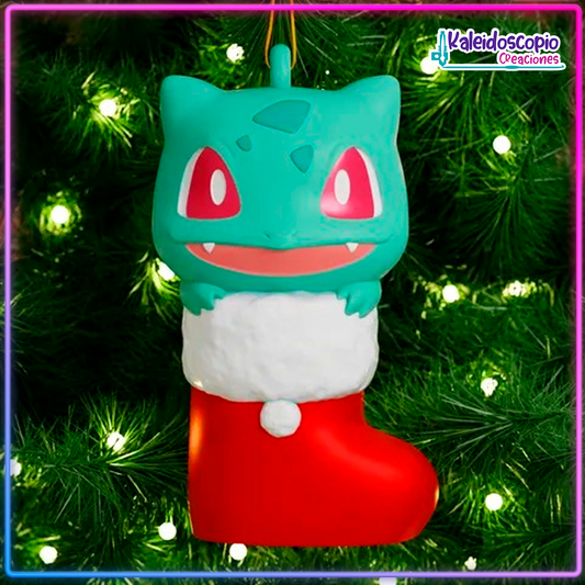 Bulbasaur Bota - Ornamento Navideño