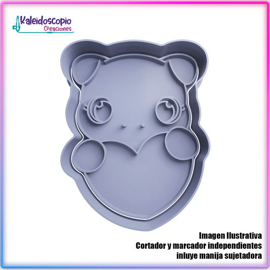 Cerdito con Corazon Cortador para galletas