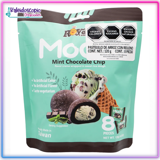 Royal Family Mochi Chocomenta Flavor Paquete 8 pzs