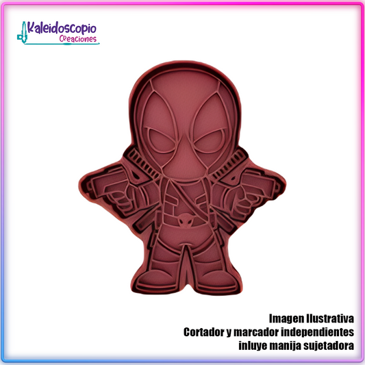 Deadpool Chibi Cortador de Galleta y Fondant