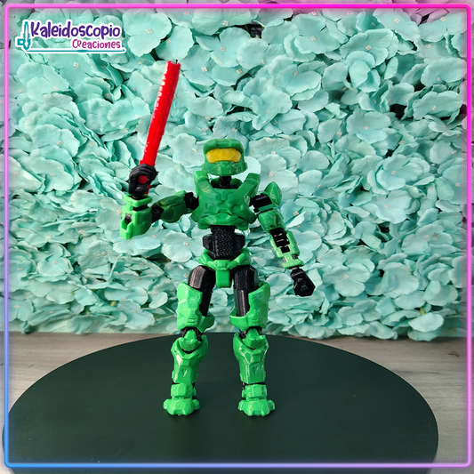 Lucky Dummy Jefe Maestro Halo - Robot Multiarticulado