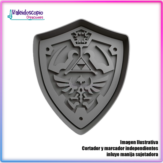 Escudo Zelda - Cortador para galletas y fondant