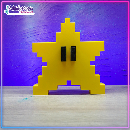 Estrella pixel para arbol de navidad