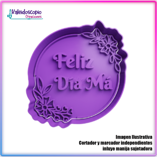 Feliz dia ma Cortador para galletas y fondant