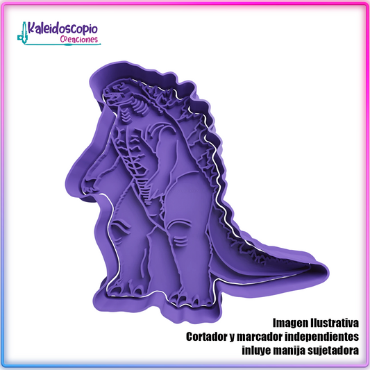 Godzilla Full Parado Cortador para galletas
