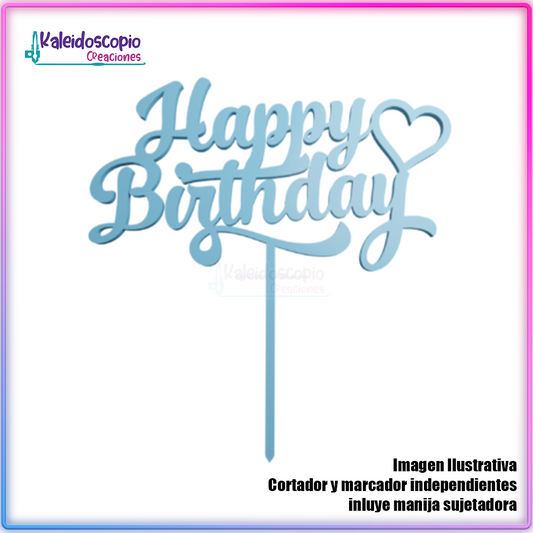 Happy birthday topper cake