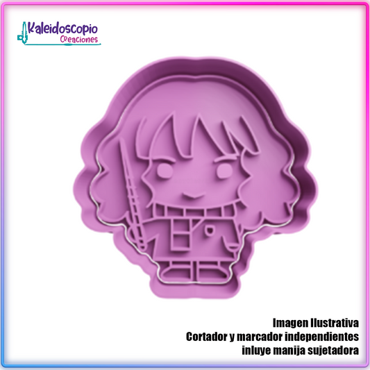 Hermione con varita Cortador para galletas y fondant