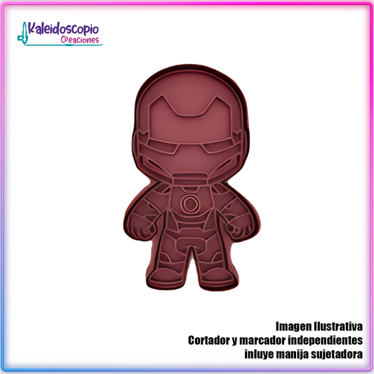 Iron Man Avengers Cortador de Galleta y Fondant