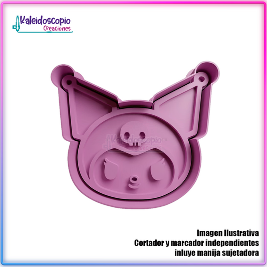 Kuromi Rostro- Cortador para galletas y fondant