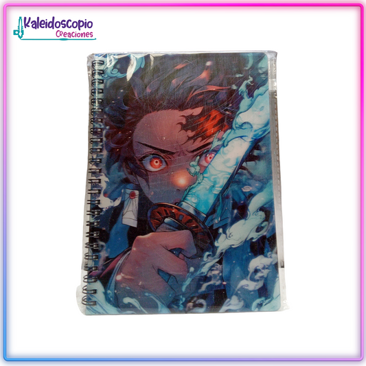 Libreta Tanjiro Kamado Holografica - Libreta - Demon Slayer