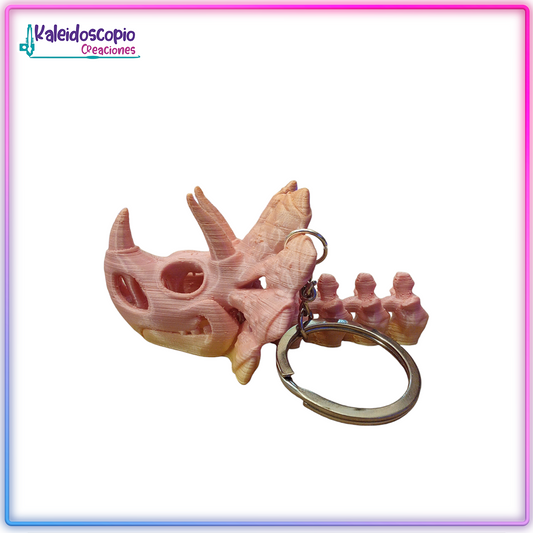 Llavero Cabeza Triceratops - Flexy