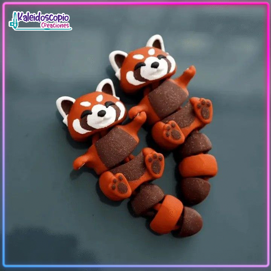 Llavero Pandas Rojos Pareja - Flexy