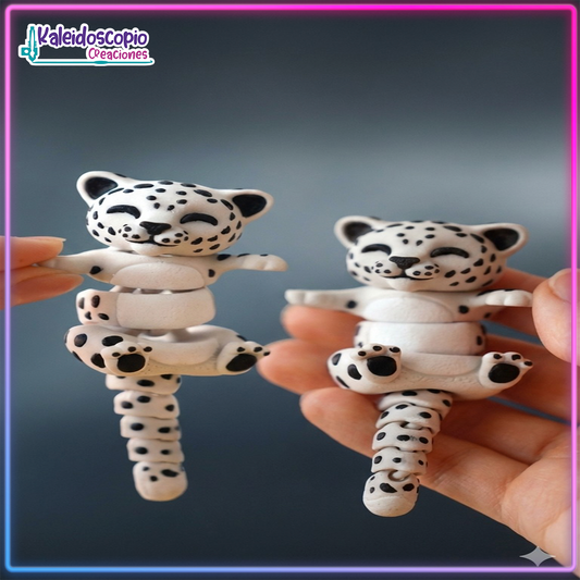 Llavero Leopardos de la nieve Pareja - Flexy
