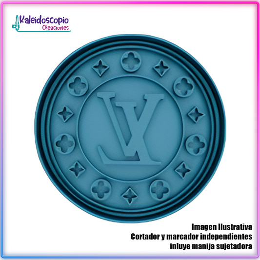 Logo Louis Vuitton Cortador de Galleta y Fondant