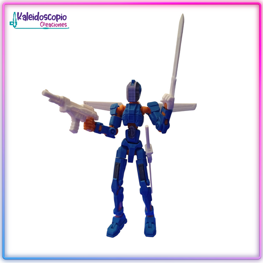 Lucky Dummy T13 Figura Grande Pack Armas - Robot Multiarticulado