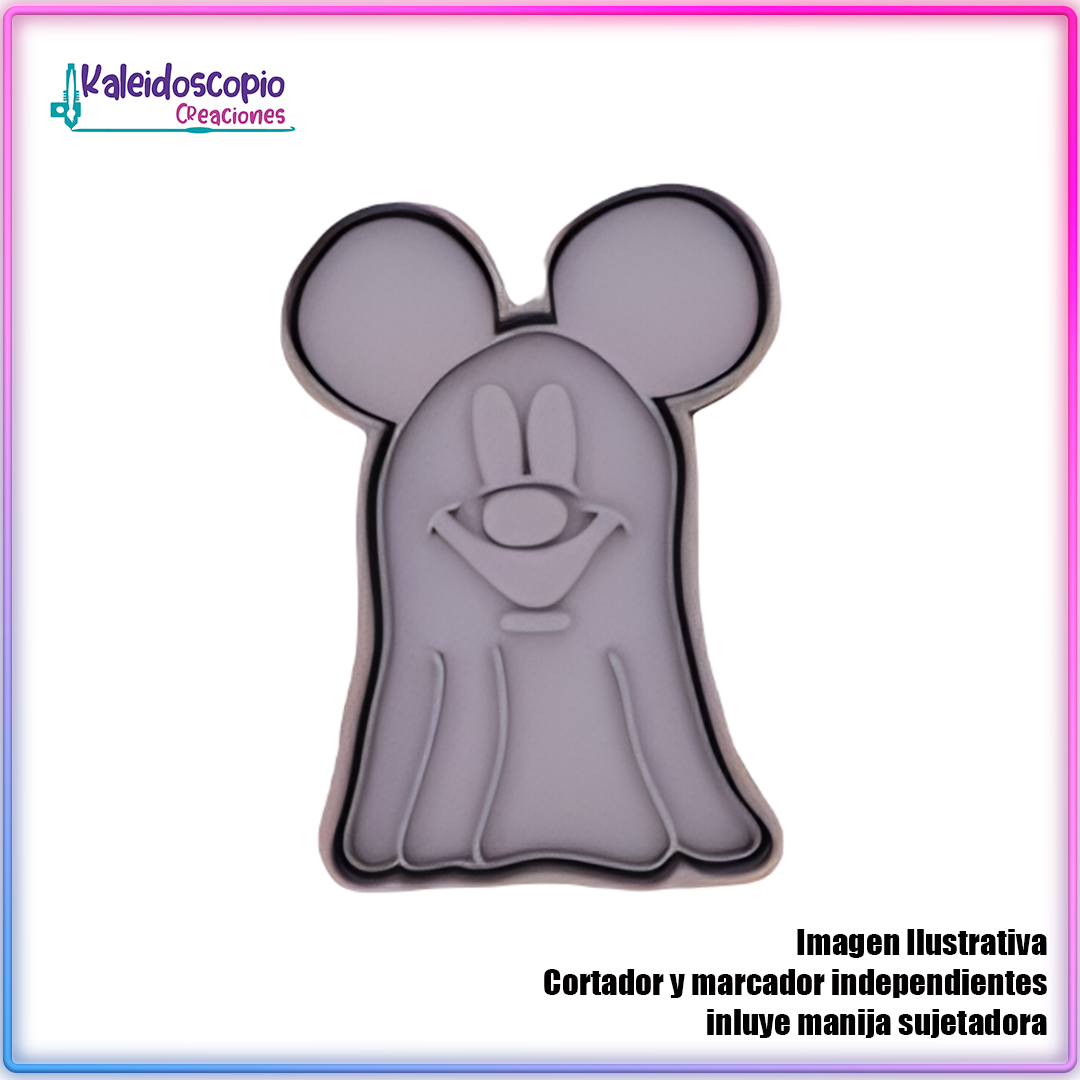 Mickey Mouse Fantasma Cortador de Galleta y Fondant Mickey Mouse Fantasma Cortador de Galleta y Fondant