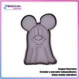 Mickey Mouse Fantasma Cortador de Galleta y Fondant Mickey Mouse Fantasma Cortador de Galleta y Fondant