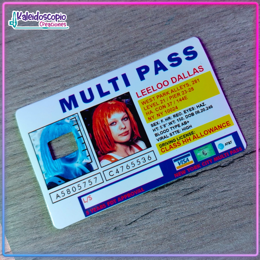 Leeloo Sticker para tarjeta