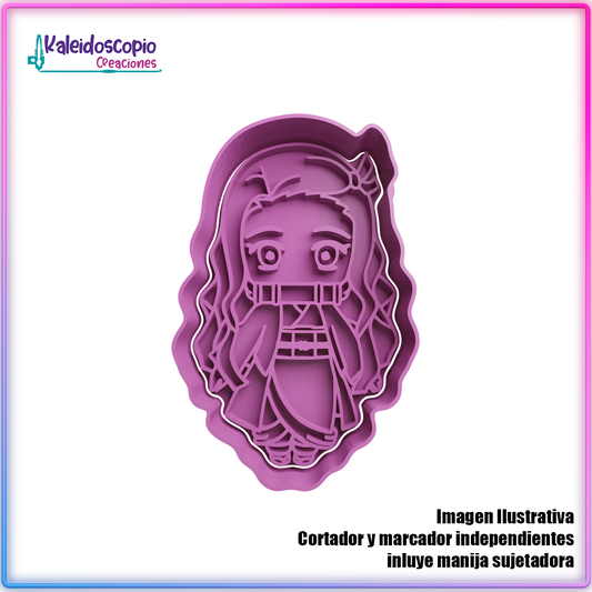 Nezuko Kamado Chibi Cortador para galletas