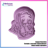 Nezuko chibi Cortador para galletas y fondant Nezuko chibi Cortador para galletas y fondant