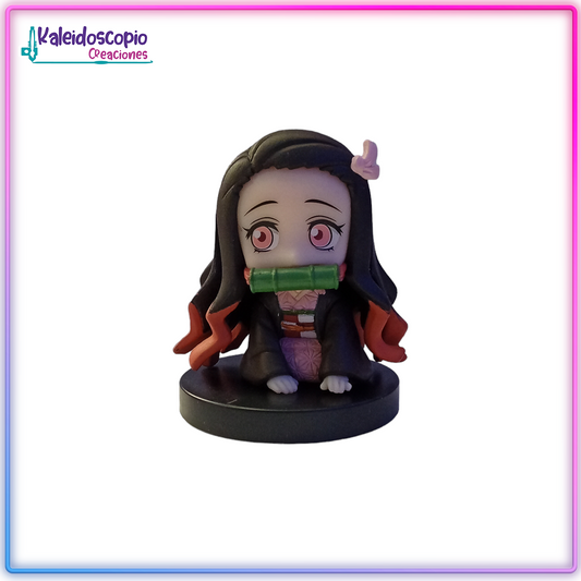 Nezuko Kamado Sentada - Mini Figura Demon Slayer - Bandai