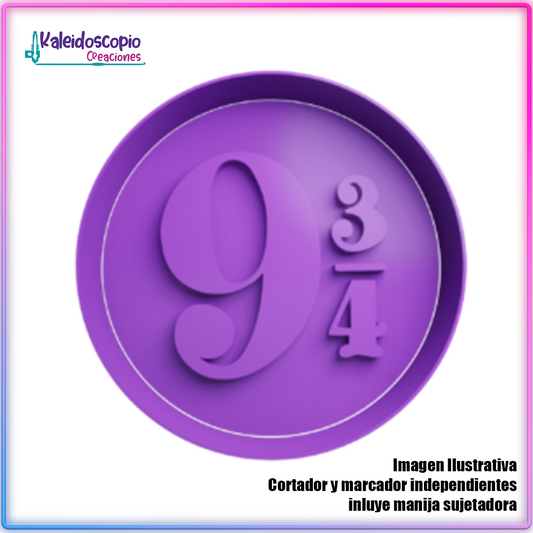 9 3/4 señal ciruclar Cortador para galletas y fondant