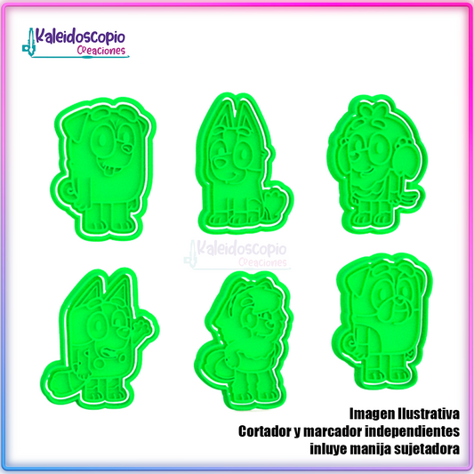 Bluey Pack de cortadores para galletas