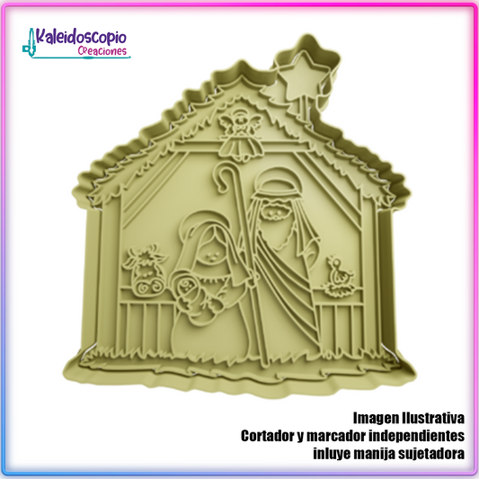 Nacimiento del niño Jesus- Cortador de Galletas y Fondant
