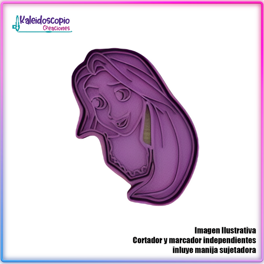 Rapunzel Cortador de Galleta y Fondant