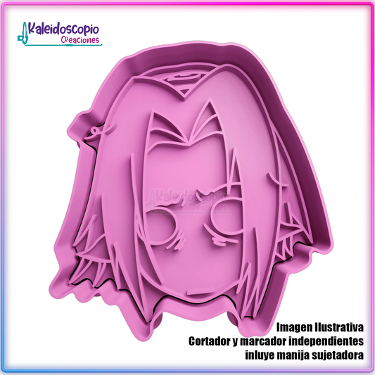 Sakura Naruto - Cortador para galletas y fondant